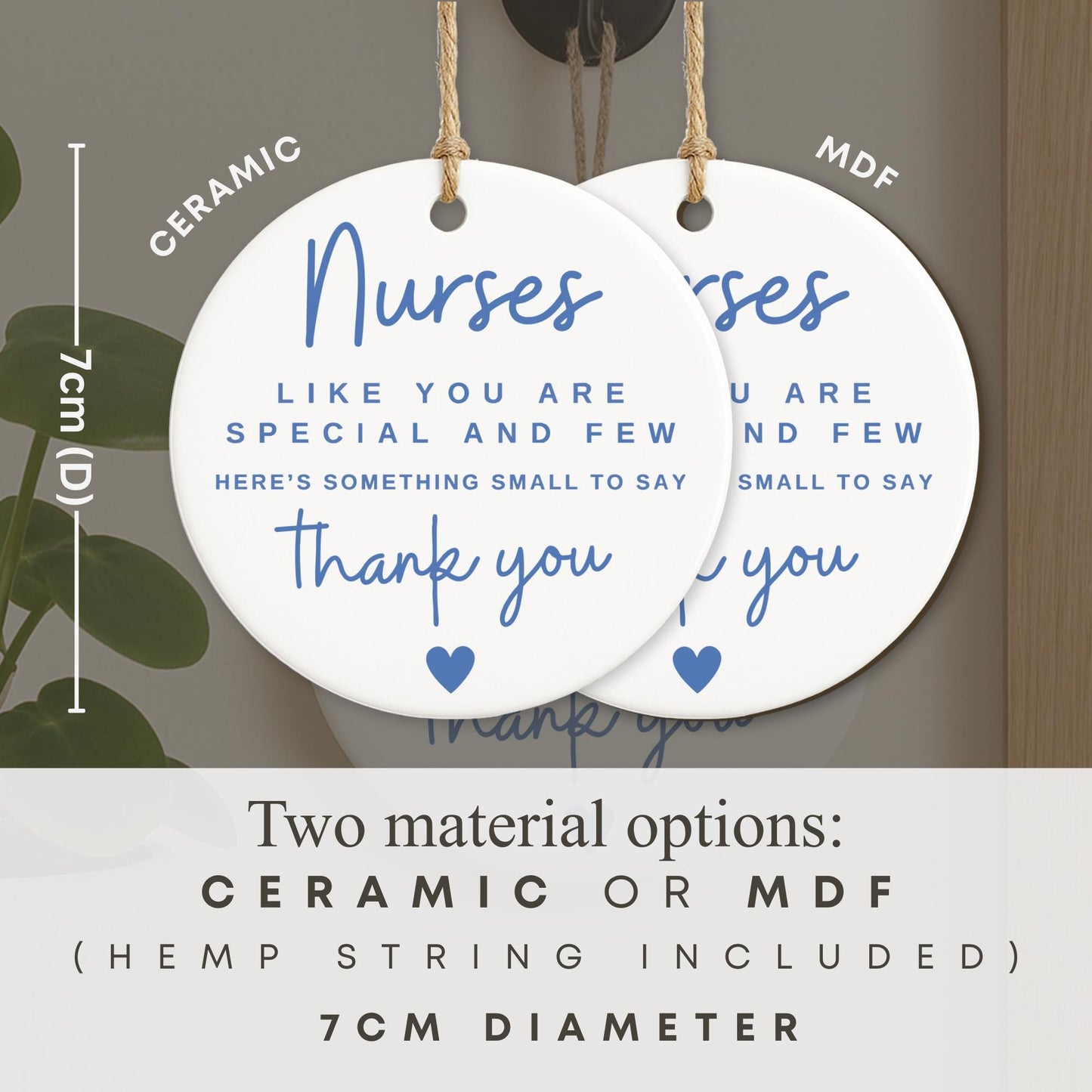 Thank You Nurse Gift  Nurses Like You Are Special Hanging Ornament  NHS Appreciation Gift
