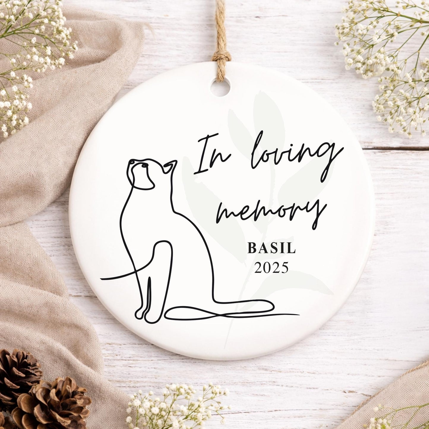 Personalised Cat Memorial Ornament In Loving Memory Pet Remembrance Keepsake  Sympathy Gift