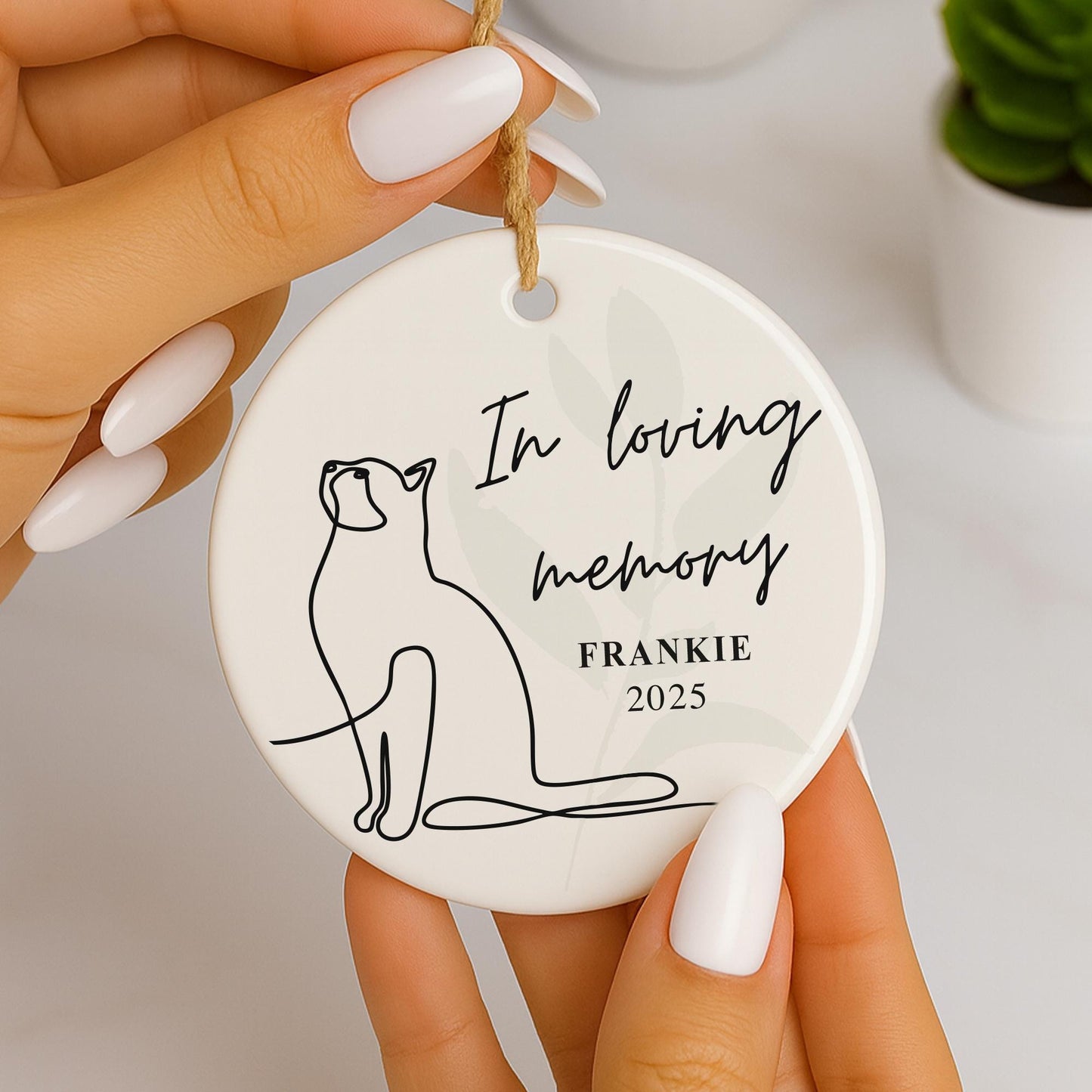 Personalised Cat Memorial Ornament In Loving Memory Pet Remembrance Keepsake  Sympathy Gift