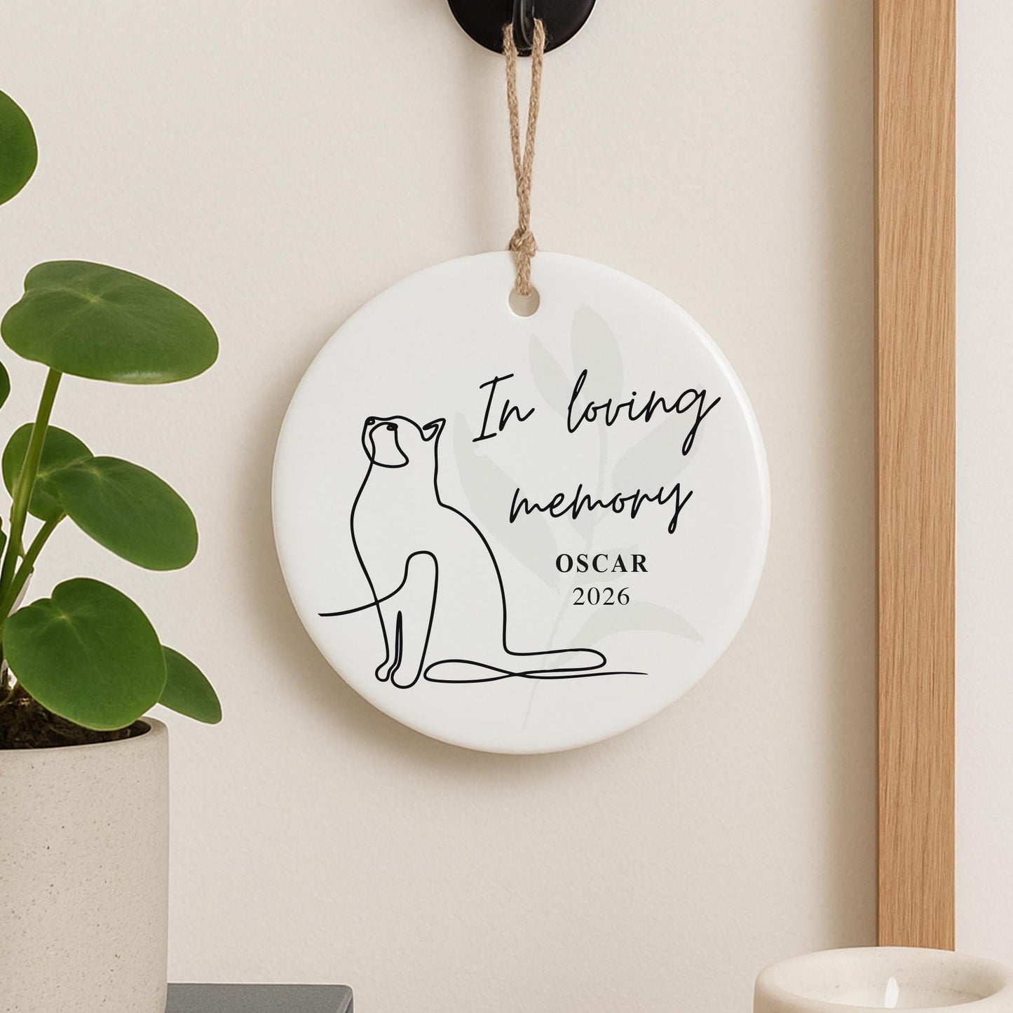 Personalised Cat Memorial Ornament In Loving Memory Pet Remembrance Keepsake  Sympathy Gift