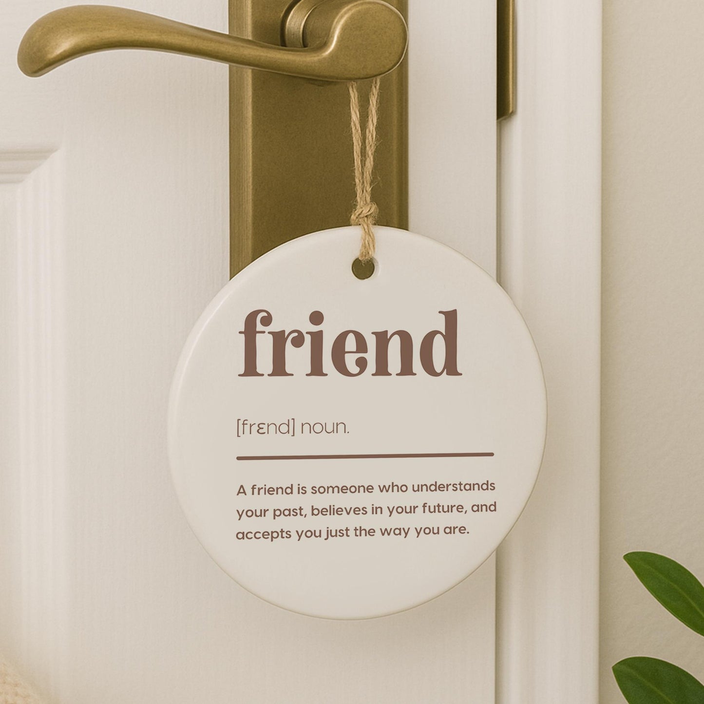 Gift for Friend  Friend Definition Hanging Ornament  Friendship Keepsake