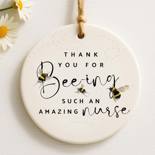 Nurse Thank You Ornament  Beeing an Amazing Nurse Keepsake Gift  NHS Appreciation Gift