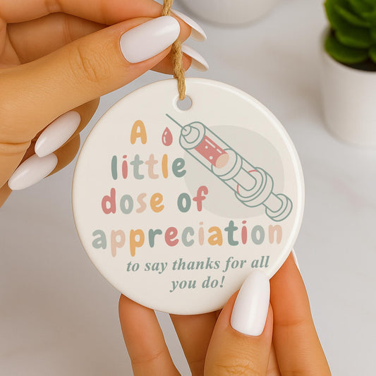 Nurse Thank You Gift Ornament  A Little Dose of Appreciation  NHS Thank You Gift