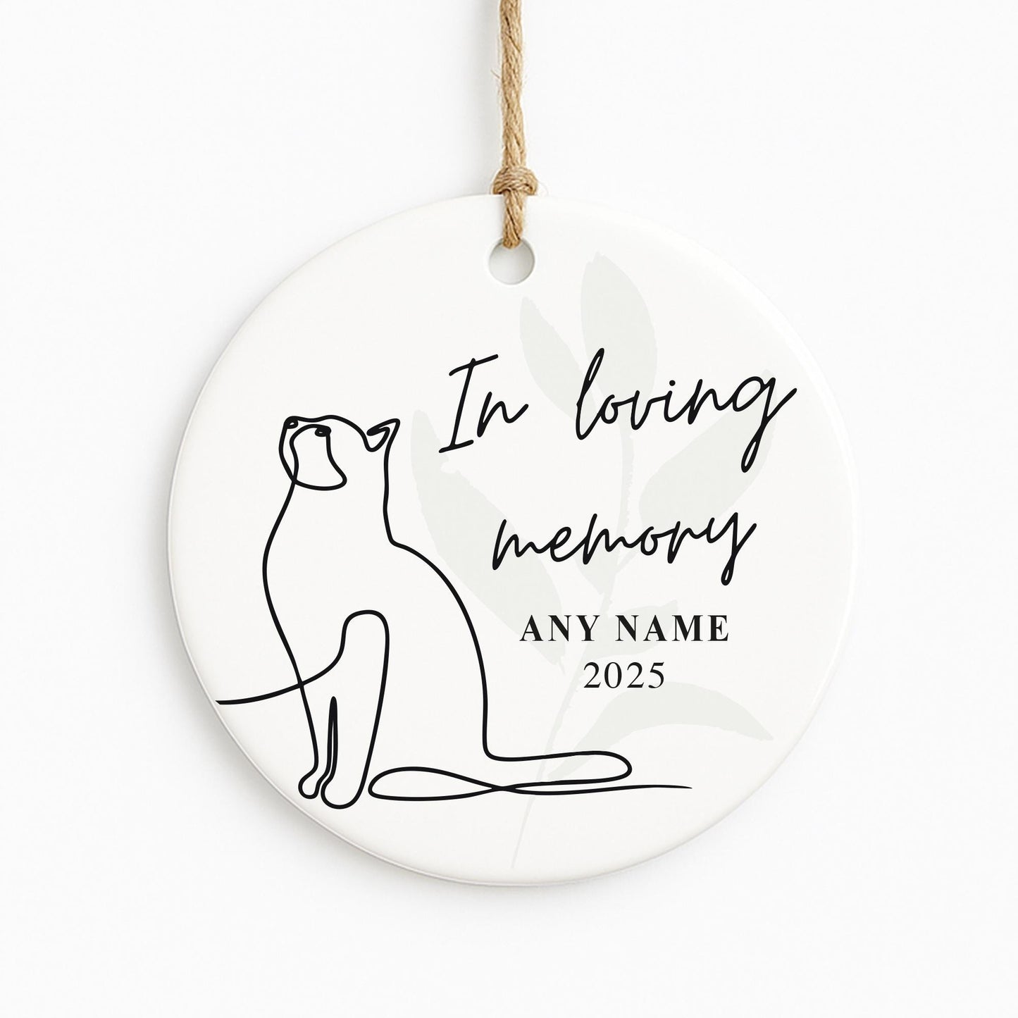 Personalised Cat Memorial Ornament In Loving Memory Pet Remembrance Keepsake  Sympathy Gift