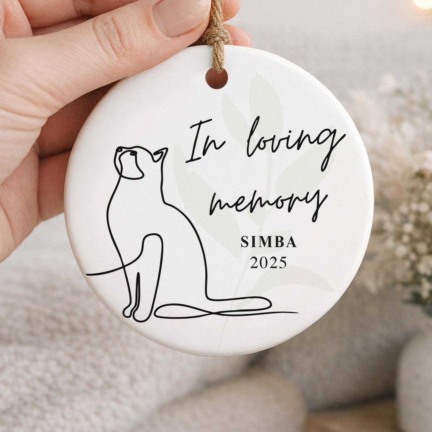 Personalised Cat Memorial Ornament In Loving Memory Pet Remembrance Keepsake  Sympathy Gift