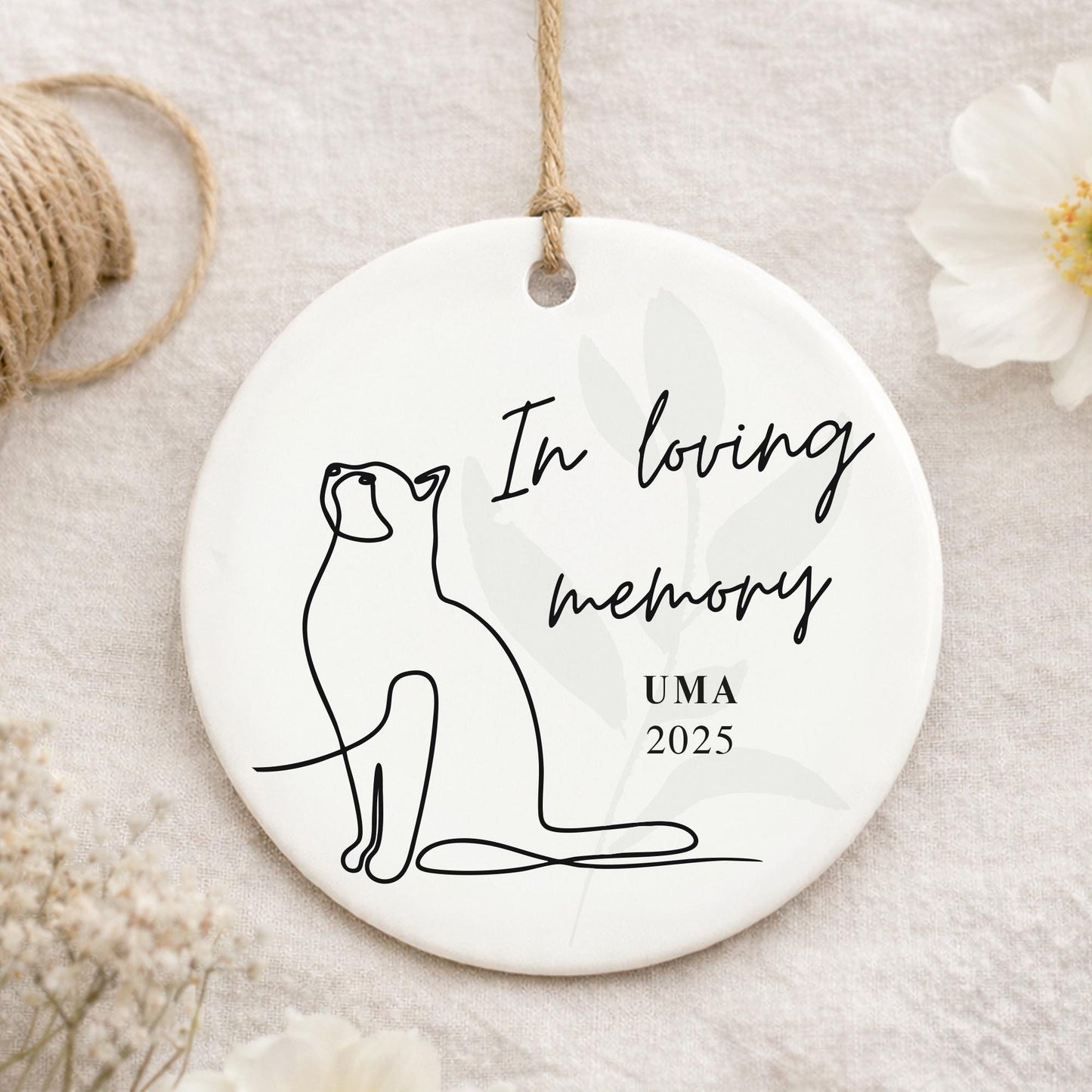Personalised Cat Memorial Ornament In Loving Memory Pet Remembrance Keepsake  Sympathy Gift