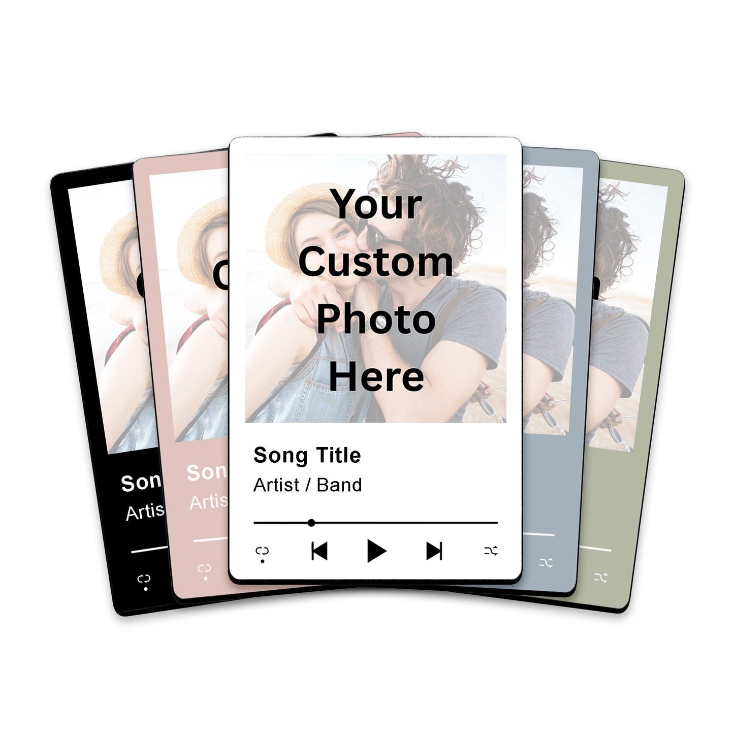 Personalised Photo & Song Magnet | Custom Our Song Music Fridge Gift Couple Keepsake