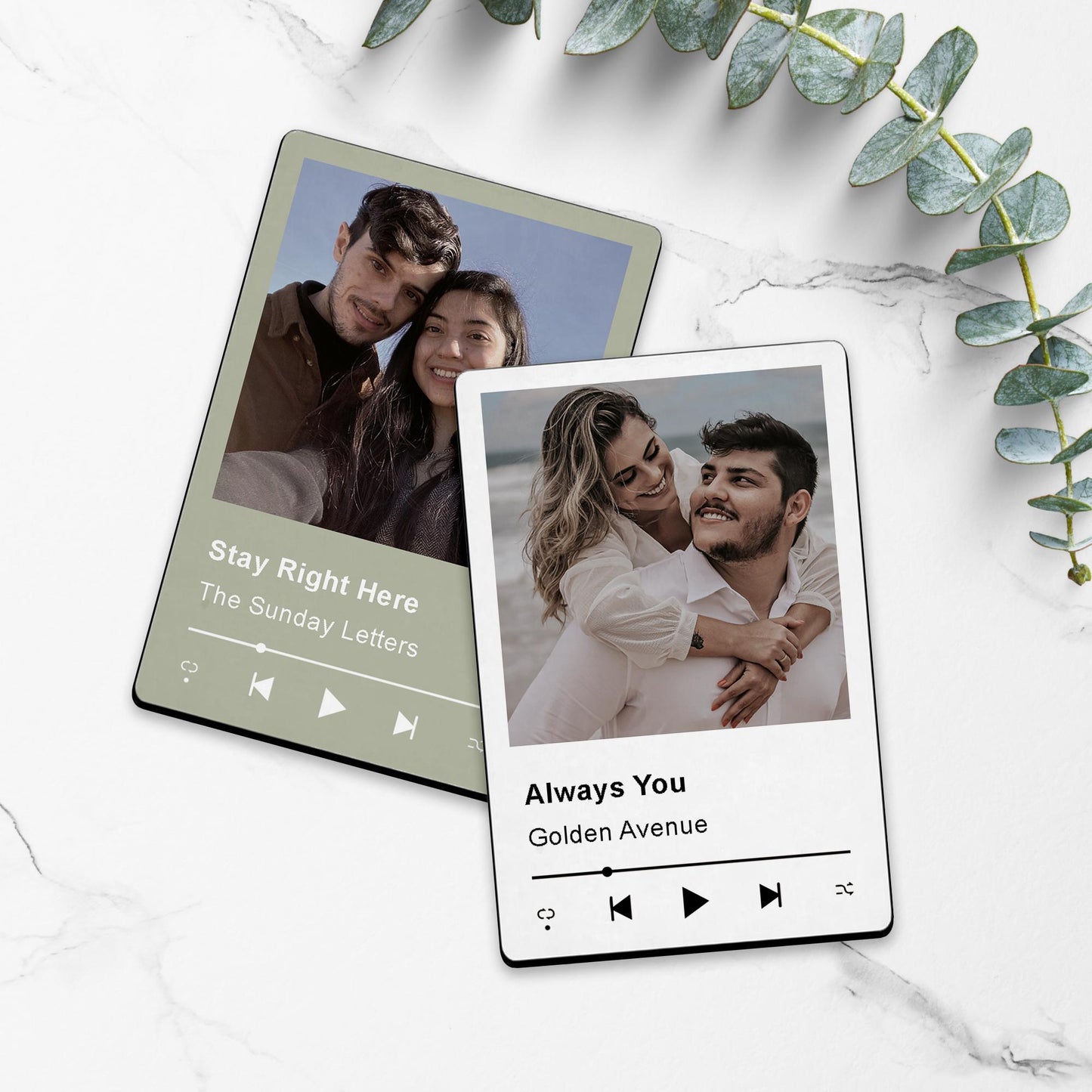Personalised Photo & Song Magnet | Custom Our Song Music Fridge Gift Couple Keepsake