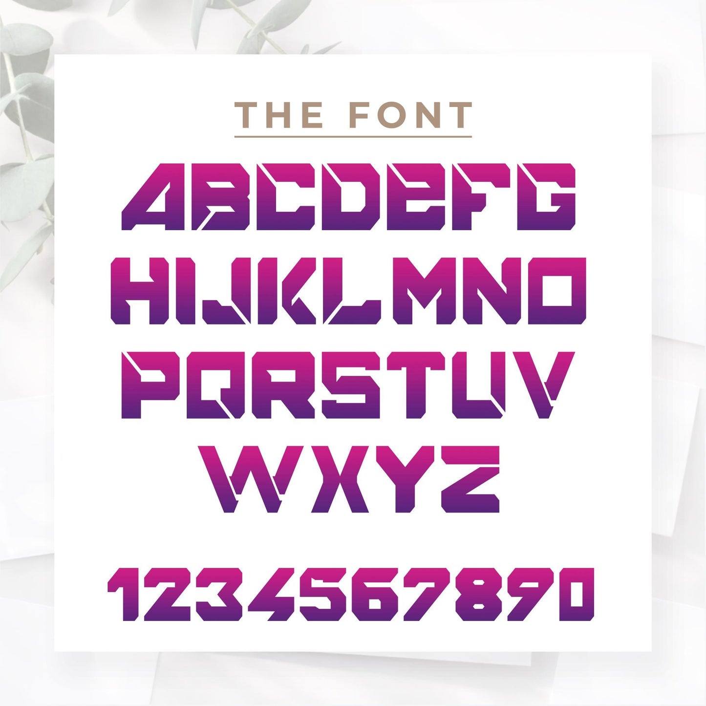 Personalised Name Sticker | Pink & Purple Gradient Vinyl Decal | Custom Gamer Style Waterproof Water Bottle Label