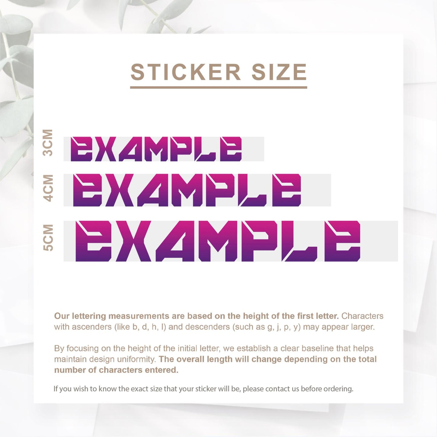 Personalised Name Sticker | Pink & Purple Gradient Vinyl Decal | Custom Gamer Style Waterproof Water Bottle Label