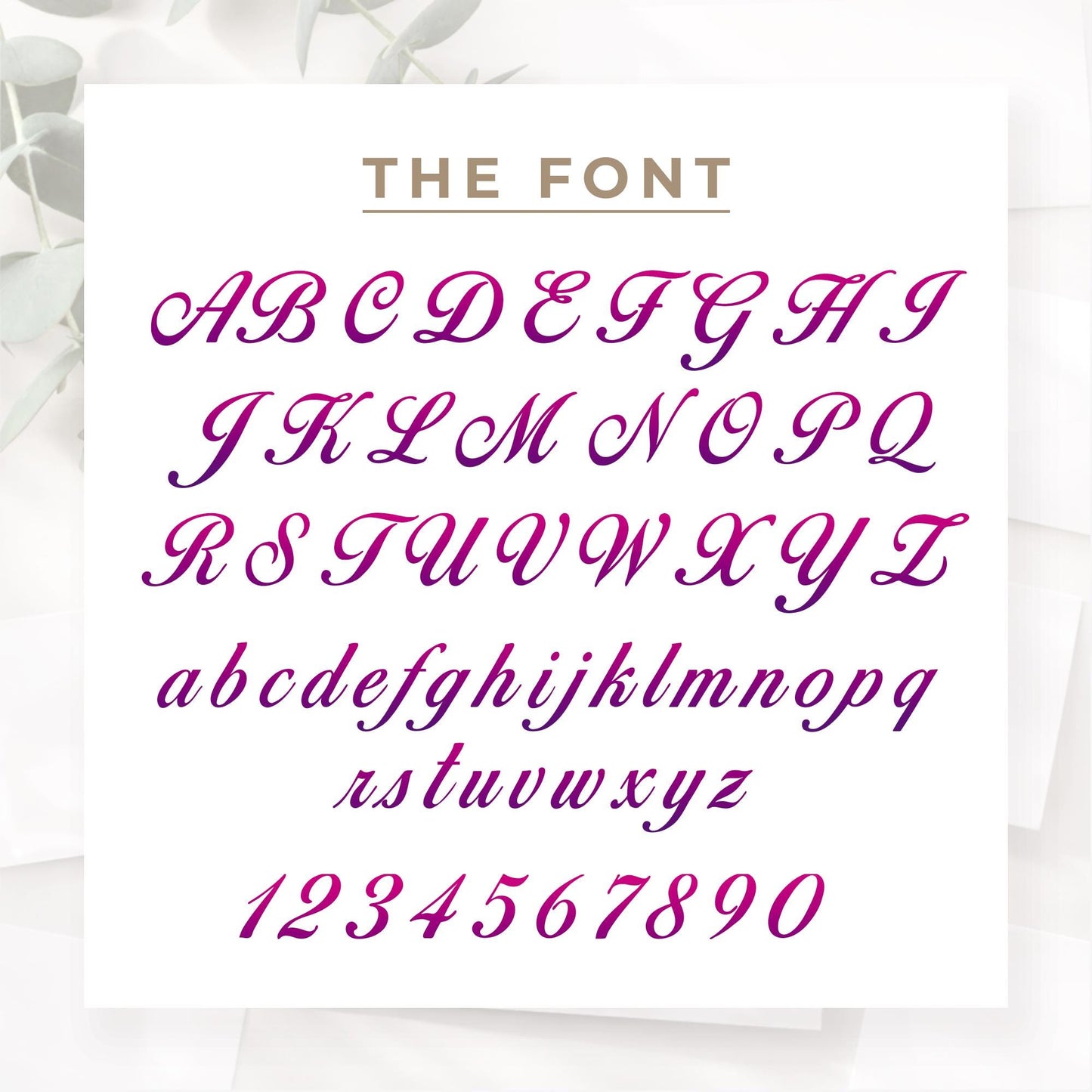 Personalised Name Sticker | Custom Script Name Pink & Purple Gradient Vinyl Decal | Waterproof Label for Bottle or  Case