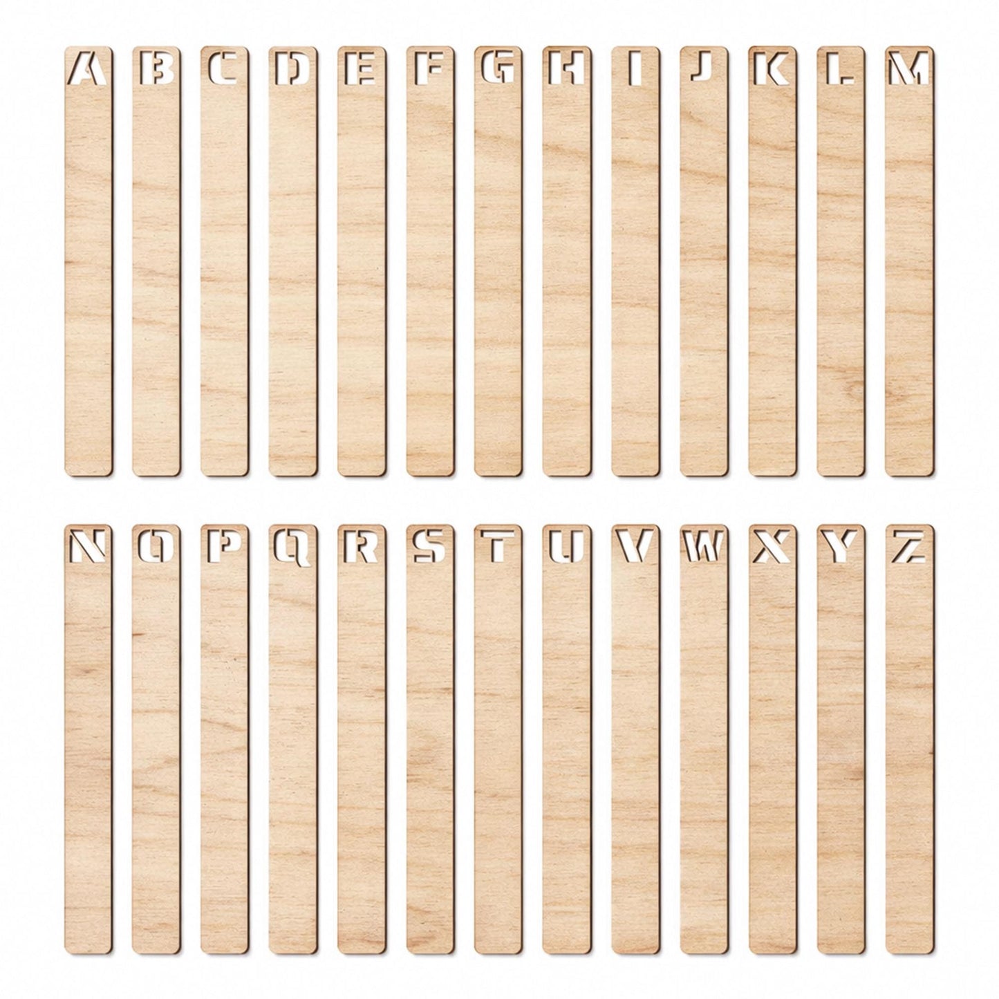 Vertical Vinyl Record Dividers for Crates | Wooden Alphabet LP Organisers | AZ Album Filing Tabs for Record Storage | Music Gift