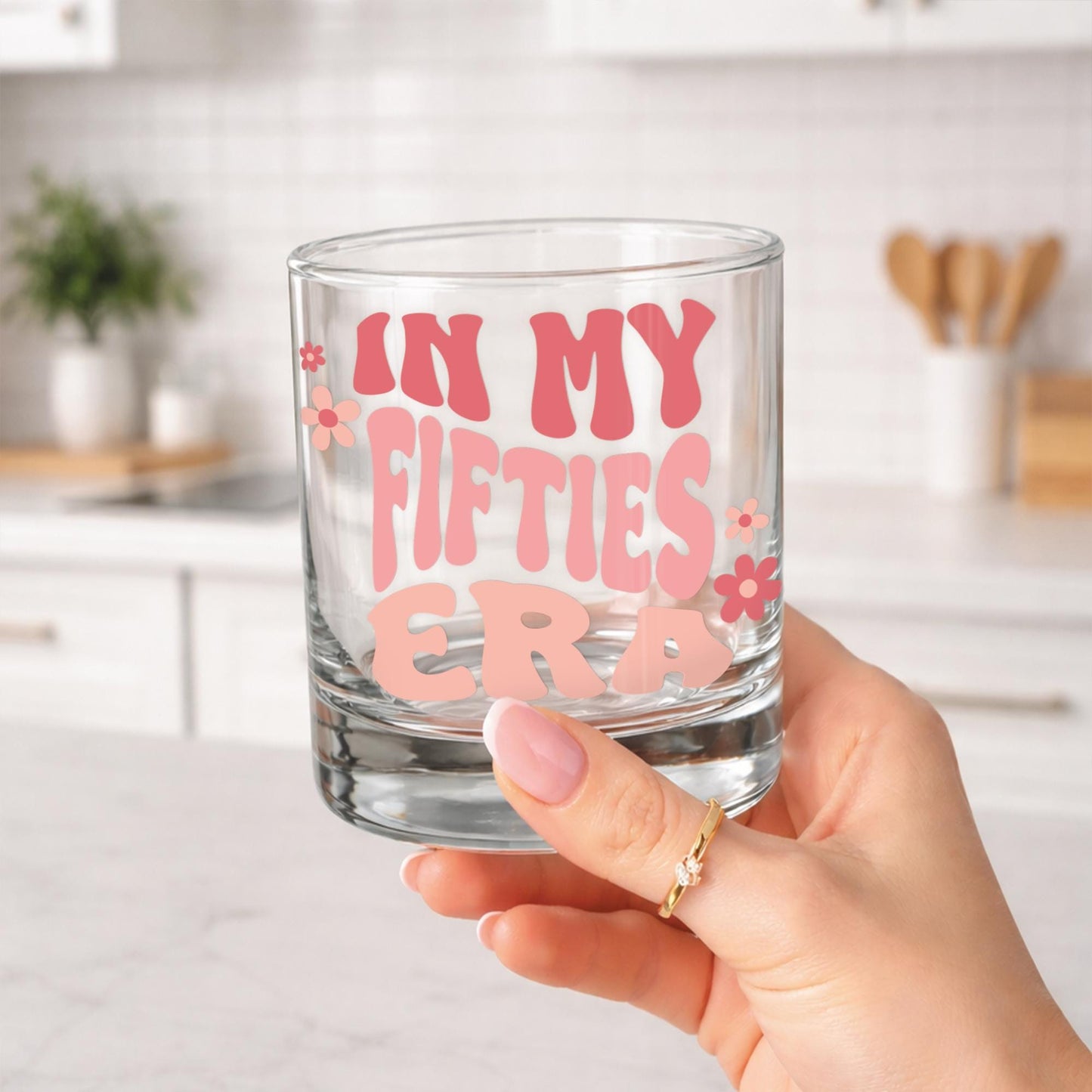 In My Era Glass Sticker | Birthday Cup Decal | Milestone Birthday Glass Sticker | Cute Retro Age Sticker Gift | 20s | 30s | 40s | 50s