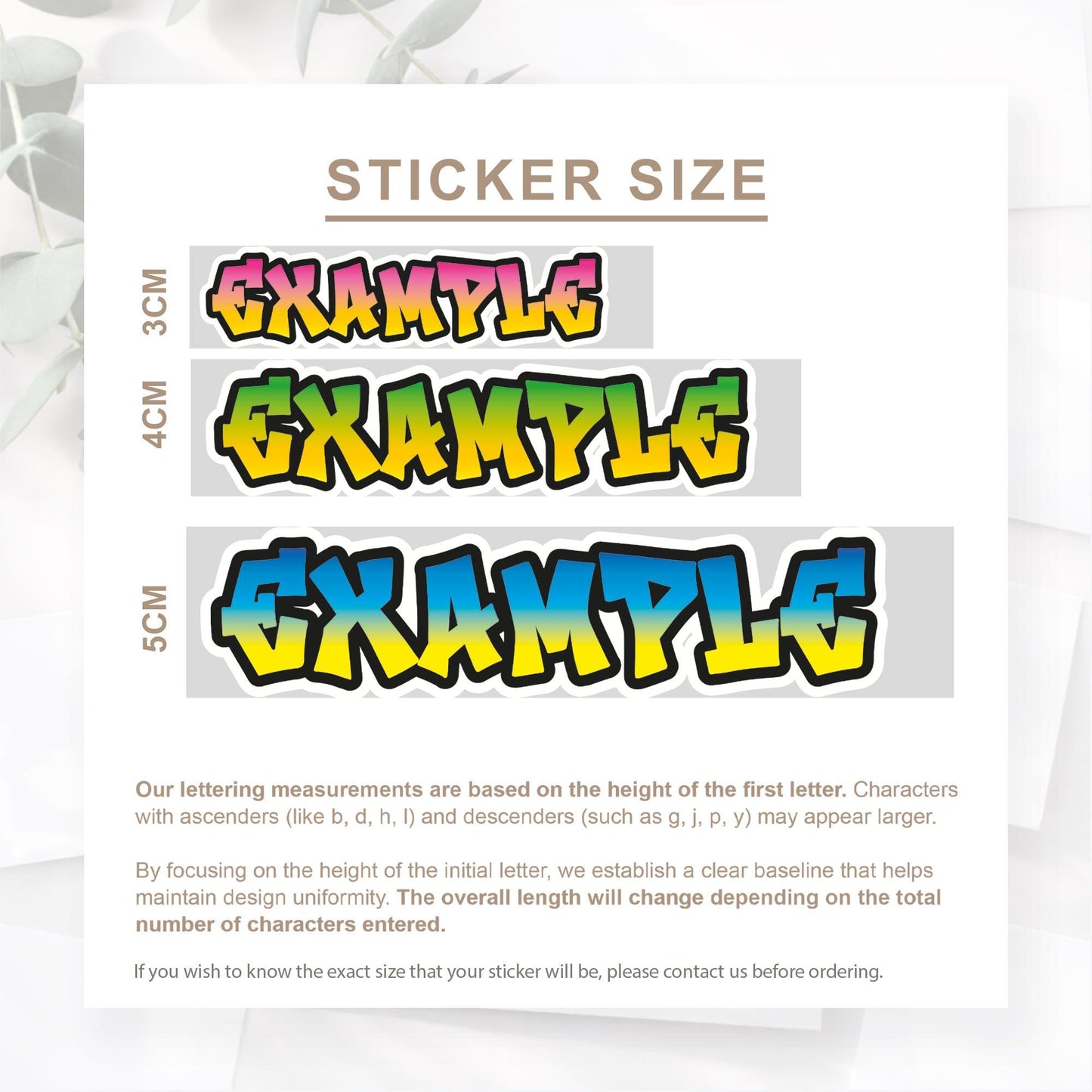 Personalised Graffiti Name Sticker | Custom Kids Name Vinyl Decal | Bottle Laptop Bike Sticker | Graffiti Tag Waterproof Vinyl Sticker