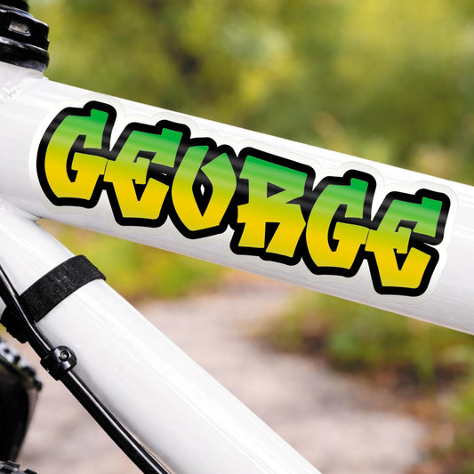 Personalised Graffiti Name Sticker | Custom Kids Name Vinyl Decal | Bottle Laptop Bike Sticker | Graffiti Tag Waterproof Vinyl Sticker