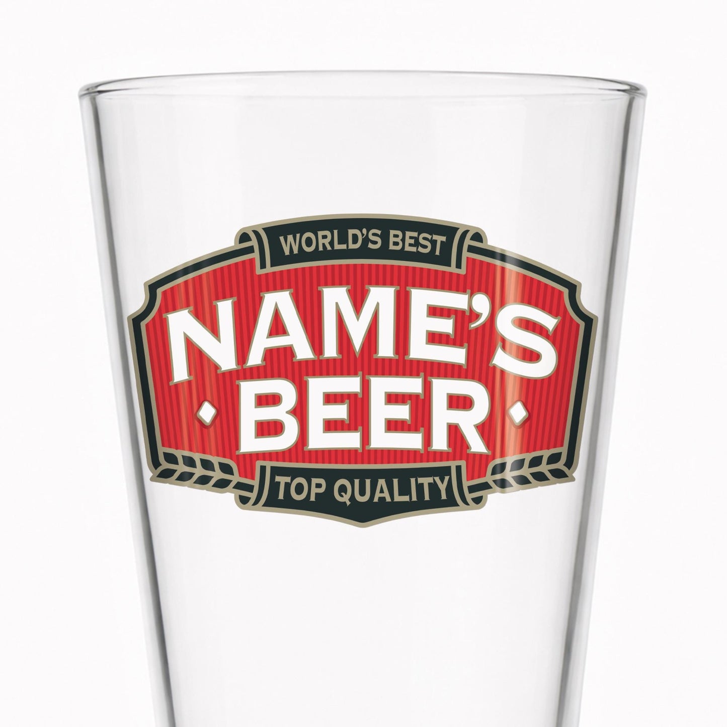Personalised Beer Glass Sticker | Custom Name Beer Label Decal | Beer Lover Gift | Personalised Bar Sticker | Birthday Glass Gift
