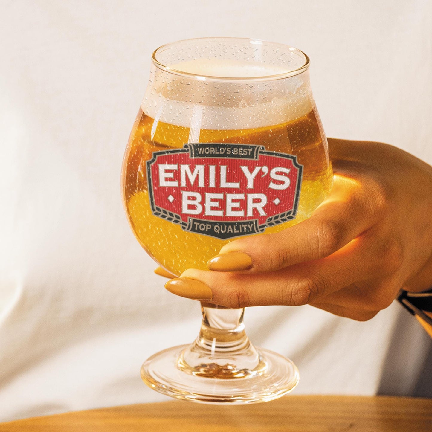 Personalised Beer Glass Sticker | Custom Name Beer Label Decal | Beer Lover Gift | Personalised Bar Sticker | Birthday Glass Gift