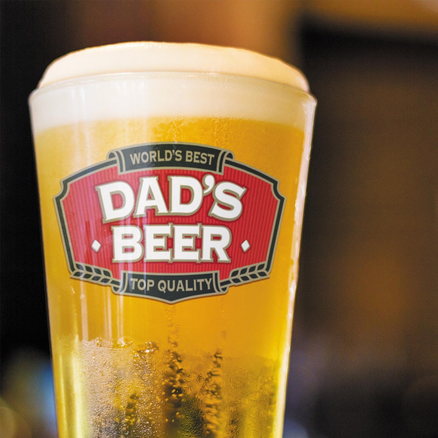 Dad's Beer Glass Sticker | Funny Dad Gift | Fathers Day Beer Glass Decal | Beer Lover Dad Present | Pint Glass Sticker | Gift for Him