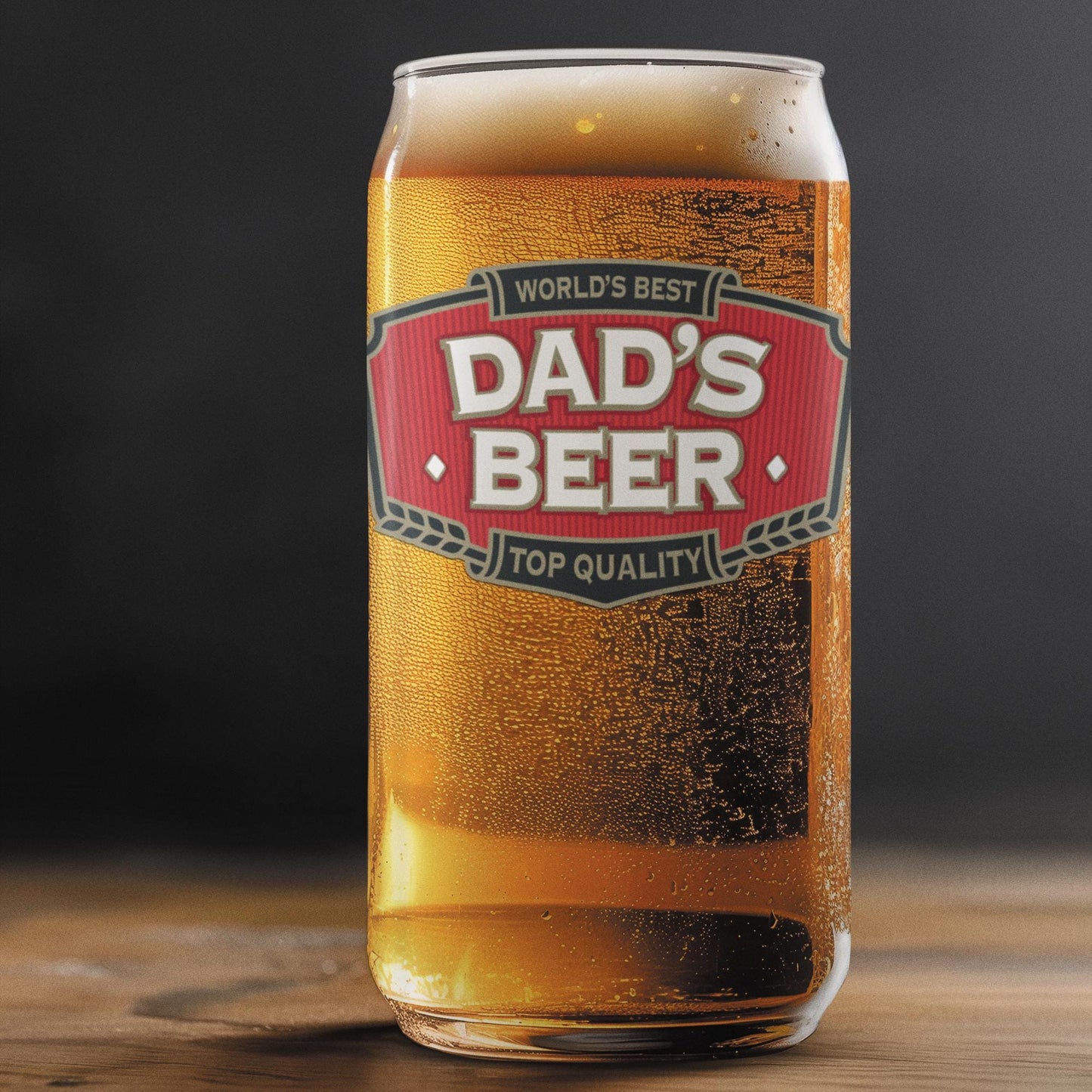Dad's Beer Glass Sticker | Funny Dad Gift | Fathers Day Beer Glass Decal | Beer Lover Dad Present | Pint Glass Sticker | Gift for Him