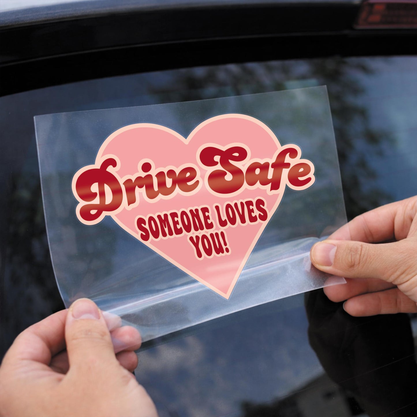 Car Sticker - Drive Safe Someone Loves You | Cute Quote Decal | Girly Car Accessory | Window or Bumper Sticker | Gift for Driver