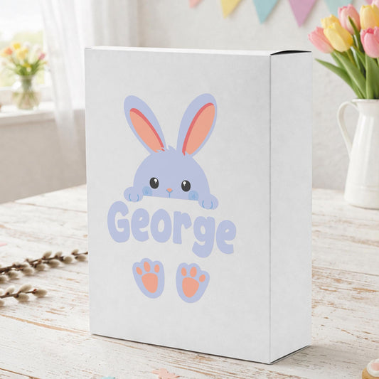 Personalised Easter Bunny Sticker | Custom Name Bunny Decal | Easter Basket Sticker | Kids Easter Gift | Bunny Name Vinyl Label