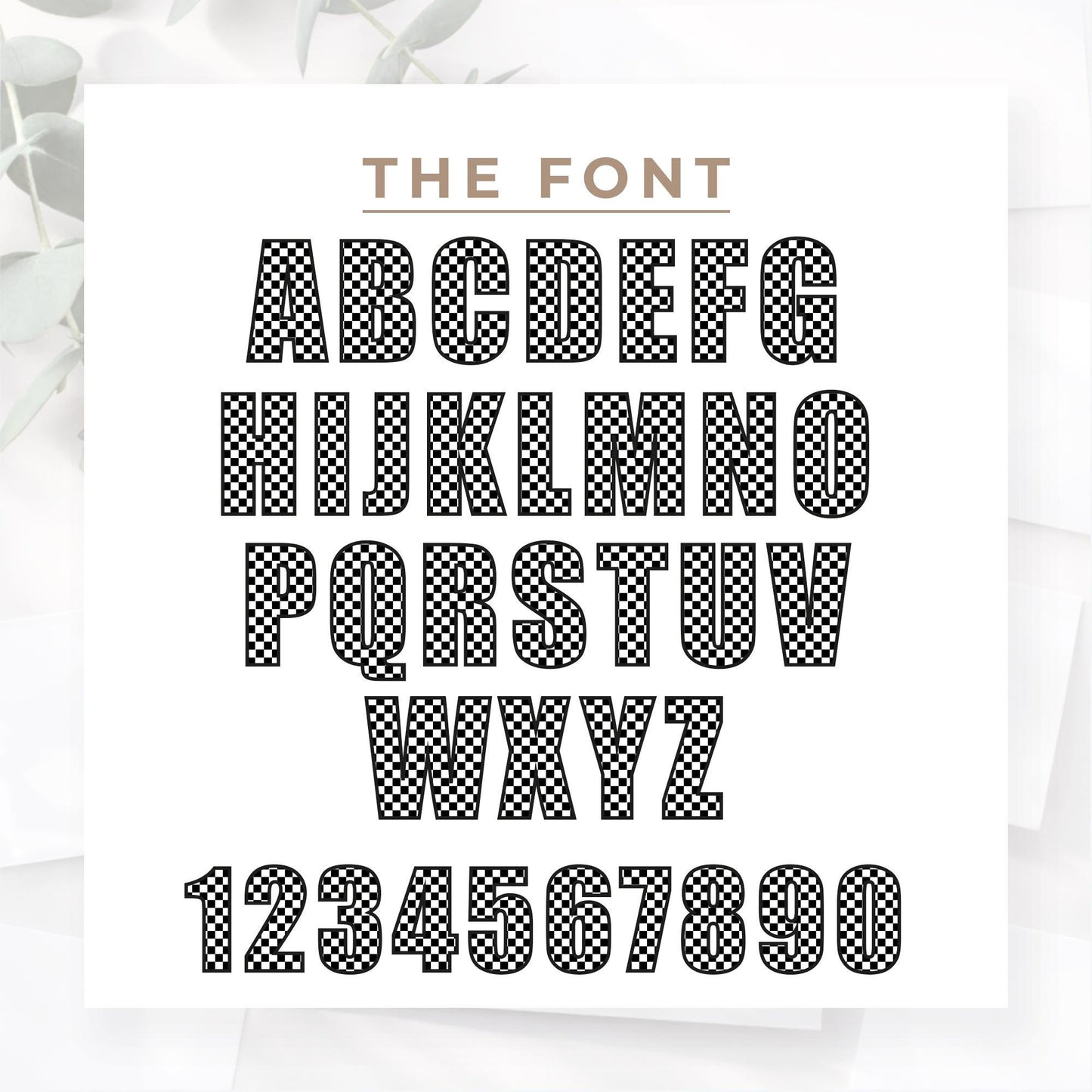 Personalised Name Sticker | Black & White Checkered Custom Vinyl | Alt Skater Aesthetic Waterproof Label for Bottle Lunchbox or Bike