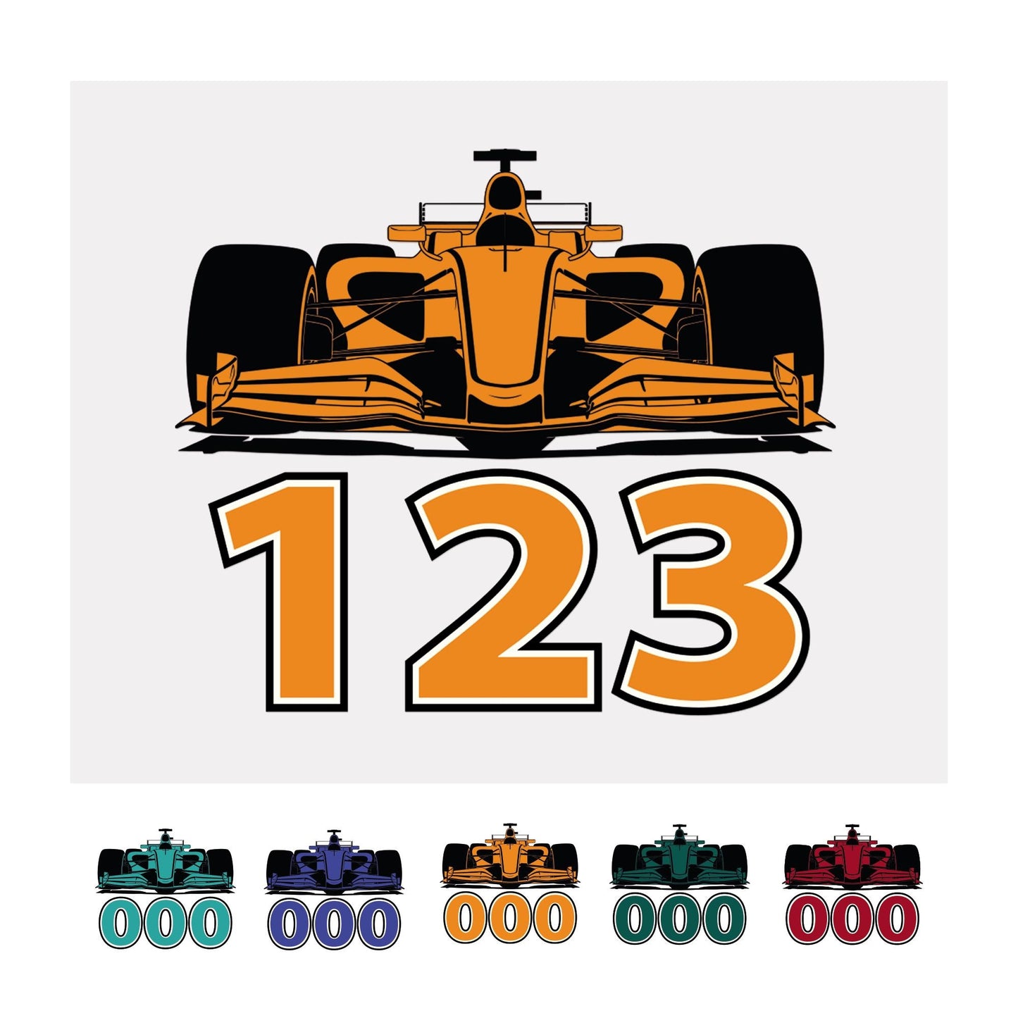 F1 Wheelie Bin Sticker with House Number | Personalised Racing Car Bin Decal | Custom Wheelie Bin Number Sticker | F1 Fan Gift