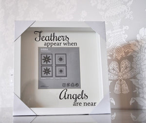 Feathers appear when Angels are near Sticker Set - for Ikea Box Frame