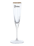 Personalised Wedding Champagne Flute Glass Stickers