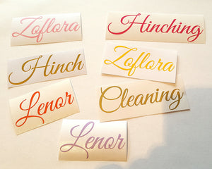 Personalised Mrs Hinch Stickers, Cleaning Softener Zoflora Comfort and more