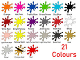 Love Hears Wall Art Sticker,  3 Sizes, 21 Colours